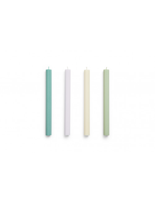 Hexagon Candle (set van 4) | pastel