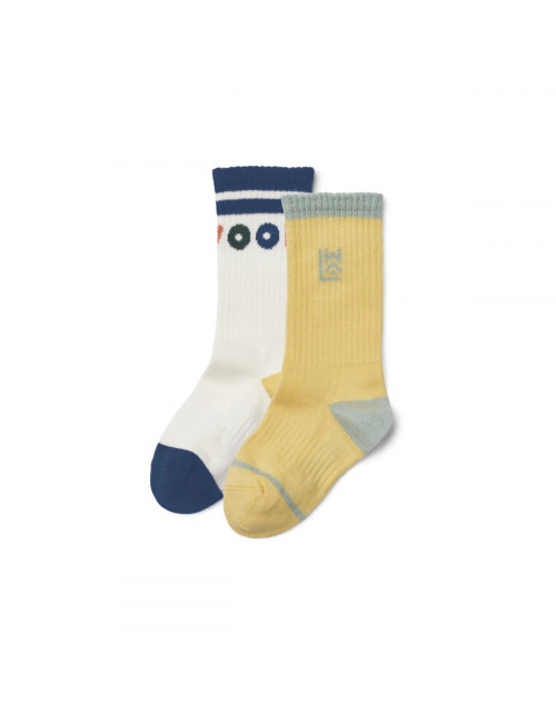 Annette Sokken (2-pack) | creme de la creme/lemonade