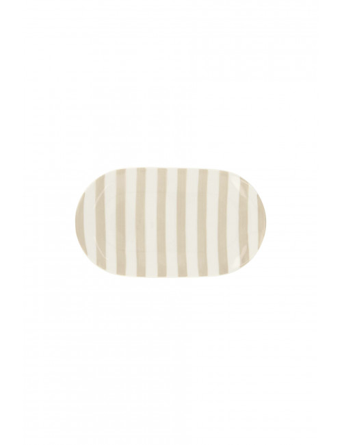 Serveerbordje | streep/zand