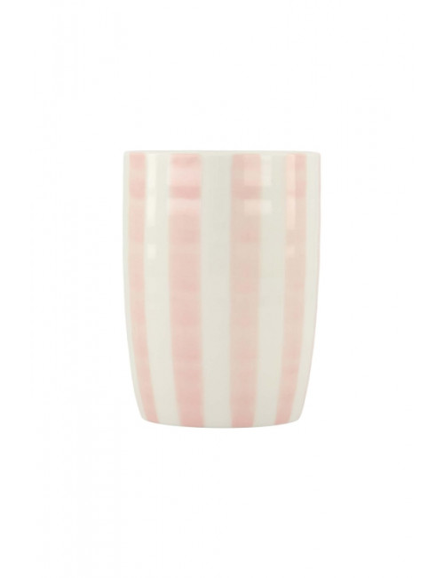 Koffiemok | streep/roze