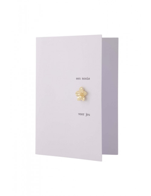 Wenskaart Broche | bloem