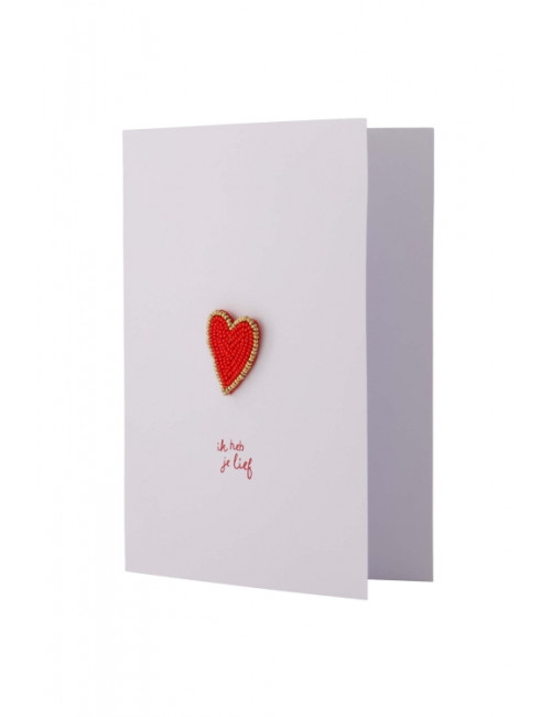 Wenskaart Broche | hartje
