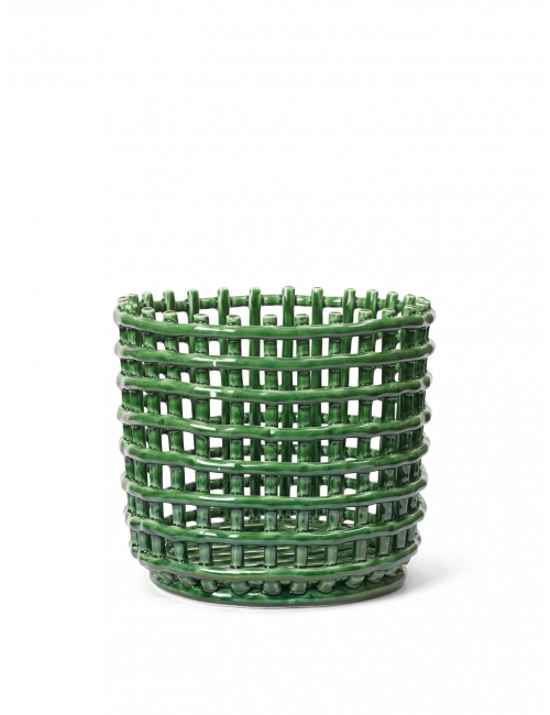 Ceramic Mand Large | emerald green