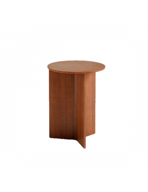 Slit Table Round Ø35 | walnut