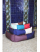 Hondenmand Medium | red/blue