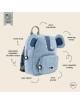 Rugzakje Mrs Elephant Small | blauw