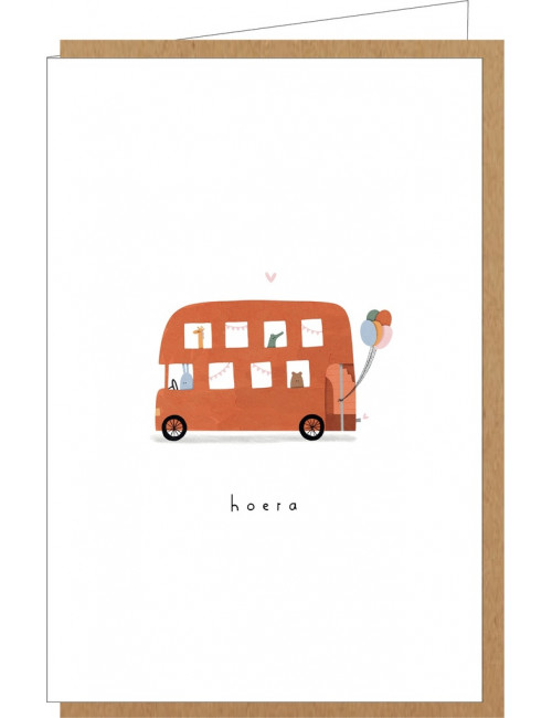 Wenskaart nr. 116 | hoera