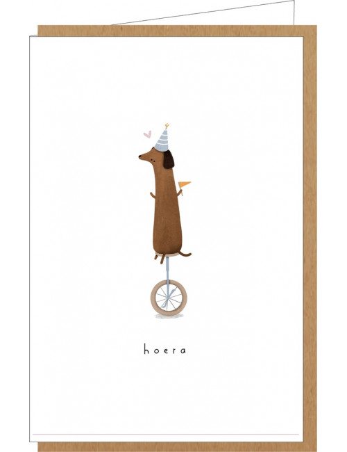Wenskaart nr. 122 | hoera