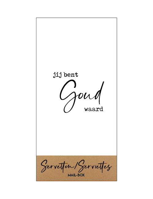 Servetten | jij bent goud waard