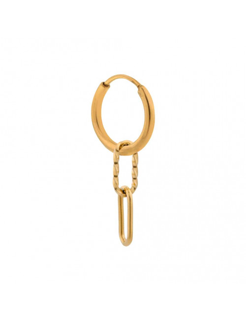 Oorbel King George Hoop | goud