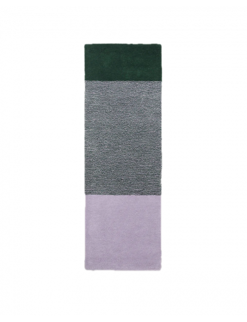 Wollen Tapijt Horizontaal | green/lilac