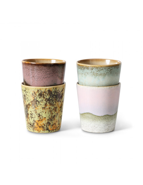 70's Ceramics Koffiebeker (set van 4) | serendipity