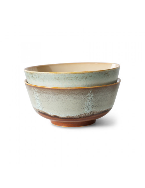 70's Ceramics Ramen Bowl (set van 2) | verge