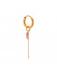 Oorbel Chain Rosa Hoop | goud