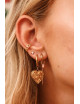 Oorbel Chain Rosa Hoop | goud