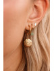 Oorbel Smiling Sun Hoop | goud