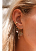 Oorbel Oval Mint Hoop | goud