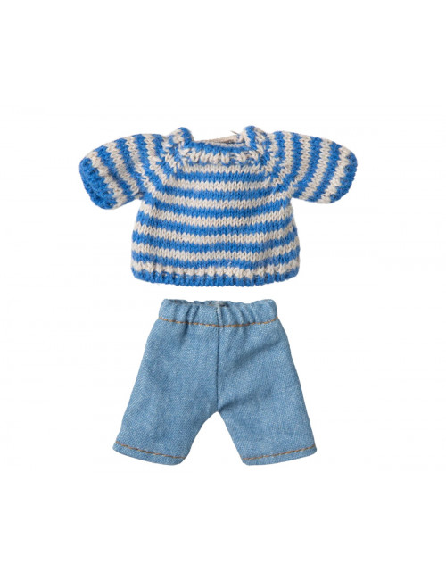 Gebreide Sweater met Broekje Muis | grote broer