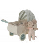 Kinderwagen met Baby Muis | mint