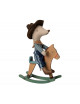 Cowboy Muis op Schommelpaard | kleine broer