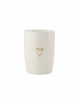 Koffiemok | open hartje/goud