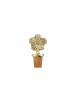 Wijnstopper | bloem/goud