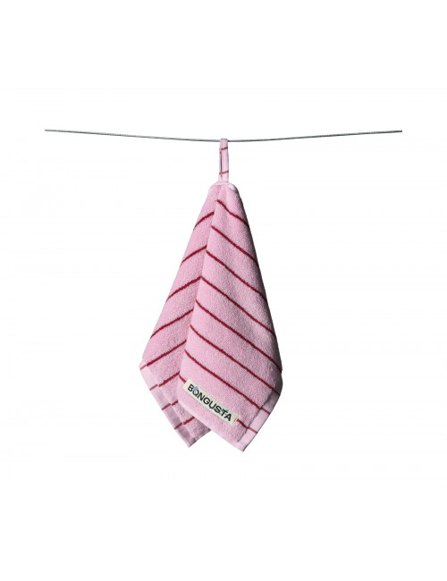 Naram Gastendoekje 30x50 | baby pink/ski patrol red