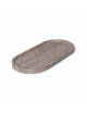 Titanium Travertin Dienblad Ovaal