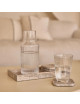Glasonderzetters Marmer (set van 4) | organisch/titanium travertine