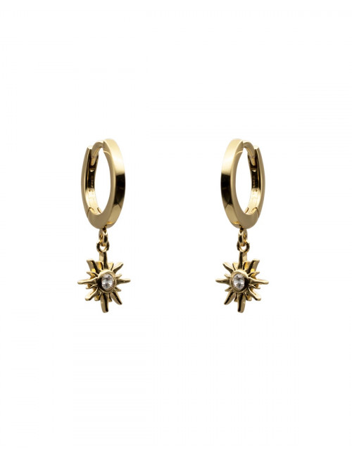 Sunshine Hoops Oorbellen | goud