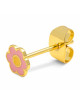 Oorbel Anemone | goud/geel/roze