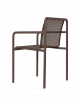 Dapple Outdoor Stoel met Arm | dark chocolate