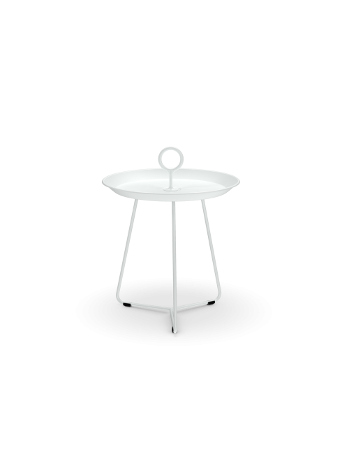 Outdoor Eyelet tray table | Ø45 muted white
