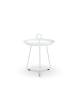 Outdoor Eyelet tray table | Ø45 muted white