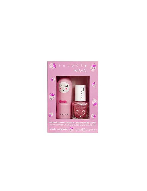 Duo Set Lippenbalsem & Nagellak | roze