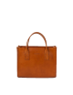 Handtas Jackie Midi | cognac klassiek leer