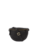 Heuptasje Ray | zwart geweven soft grain leer