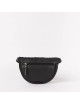 Heuptasje Ray | zwart geweven soft grain leer