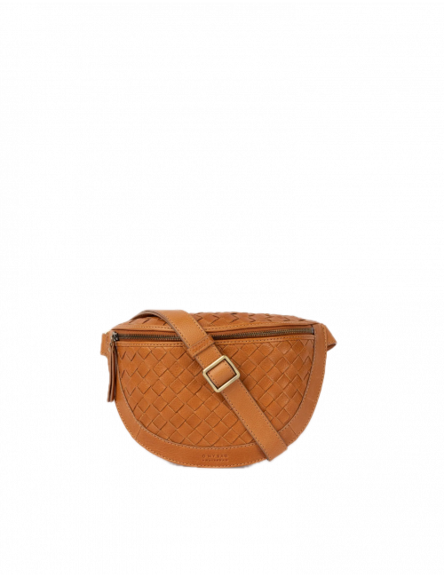 Heuptasje Ray | wild oak geweven soft grain leer