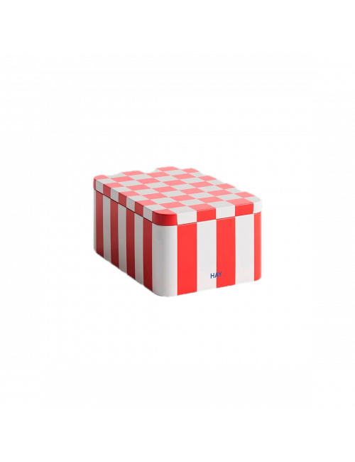 Tin Container | small/red/off-white