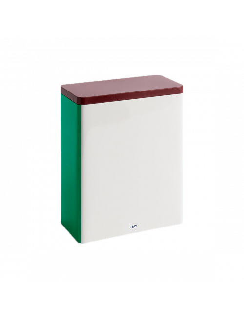 Tin Container | x-large/burgundy/green