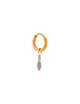 Oorbel Terra Hoop Lilac | goud