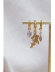 Oorbel Terra Hoop Lilac | goud