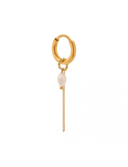 Oorbel Chain Nude Drop Hoop | goud