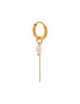 Oorbel Chain Nude Drop Hoop | goud