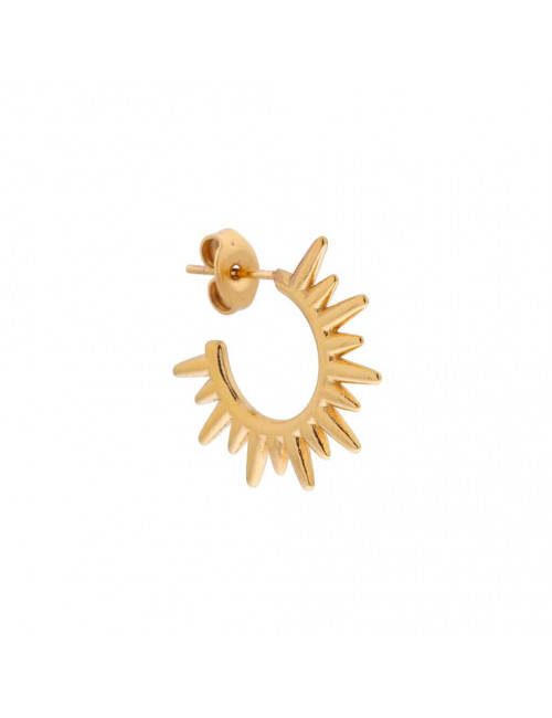 Oorbel Half Sun Hoop | goud