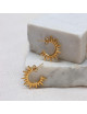 Oorbel Half Sun Hoop | goud