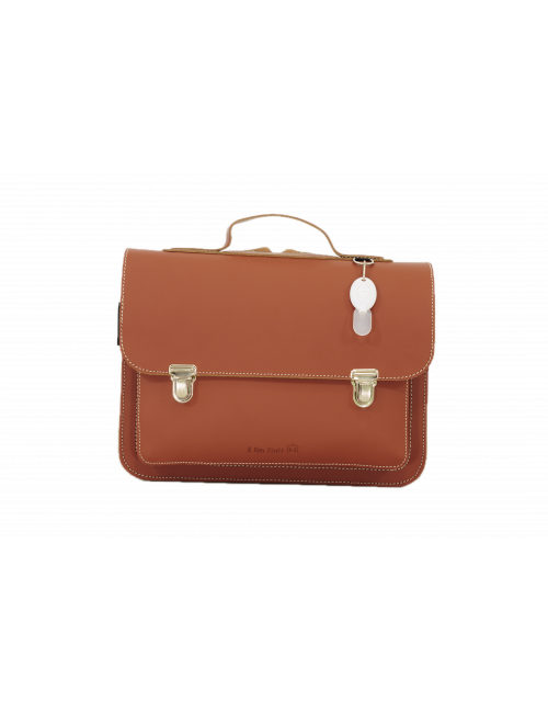 Lederen Kleuter Boekentas Classic | chestnut