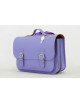 Lederen Boekentas Classic | lila