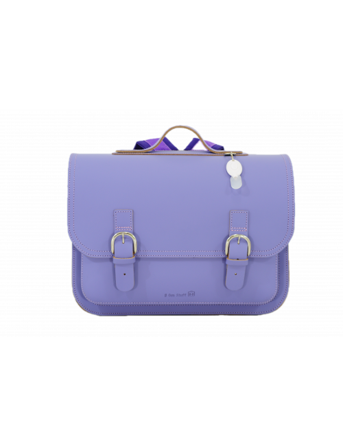 Lederen Boekentas Classic | lila